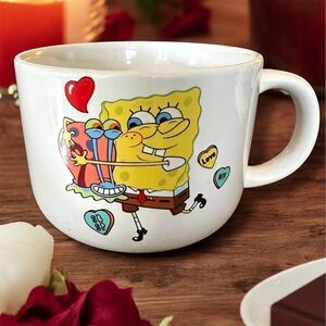 SpongeBob SquarePants Oversized Valentine's Day Coffee Mug Ceramic Nickelodeon